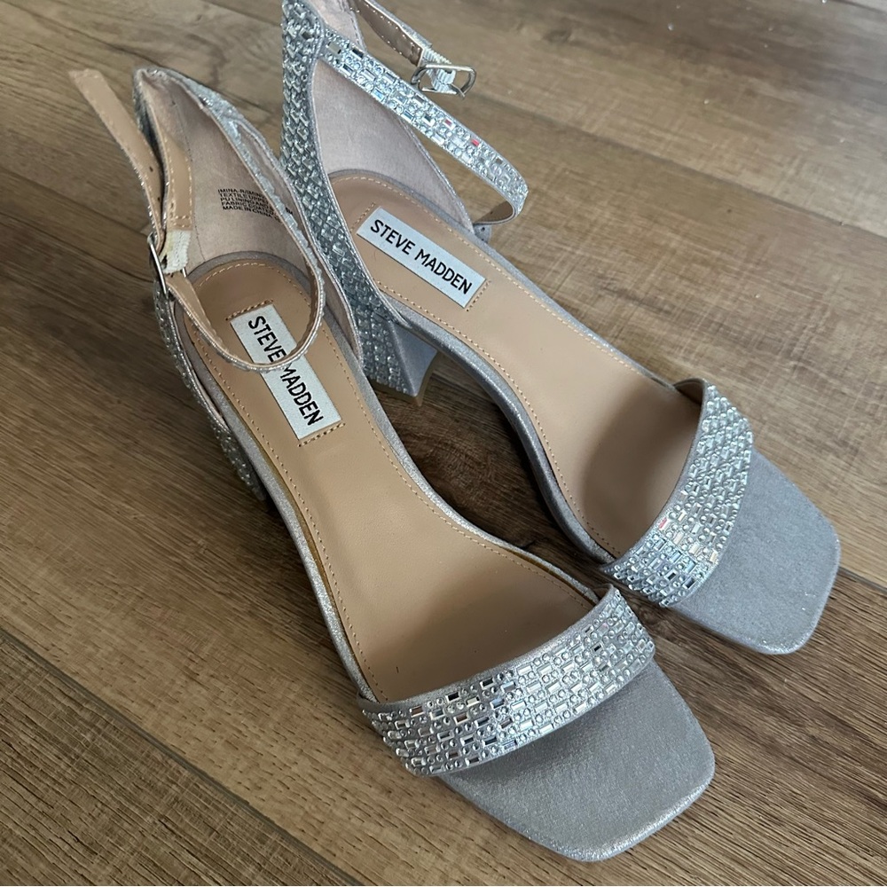 Steve Madden crystal dress sandals